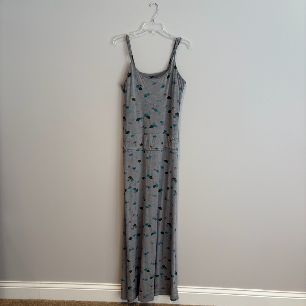 Horny Toad Gray Sleeveless Scoop Neck Organic Maxi Dress